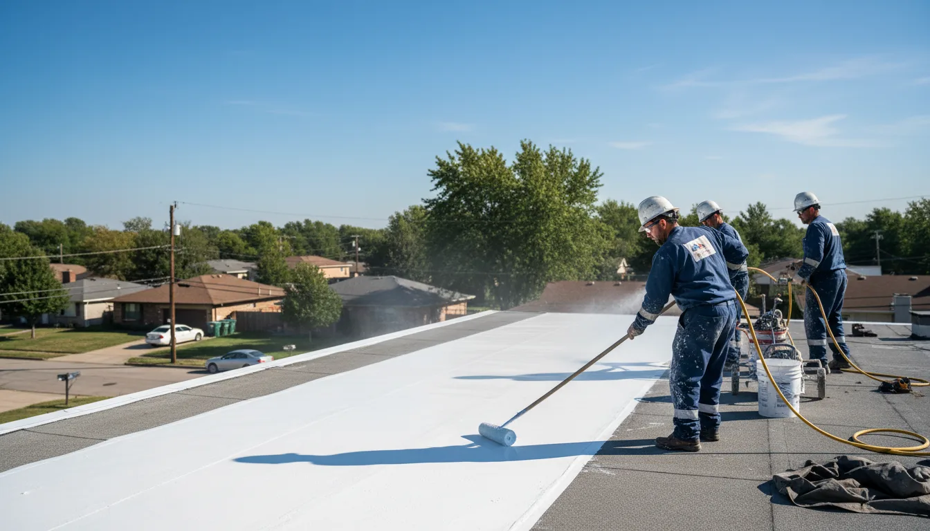 Commercial roof coating in Fairbank, IA near me